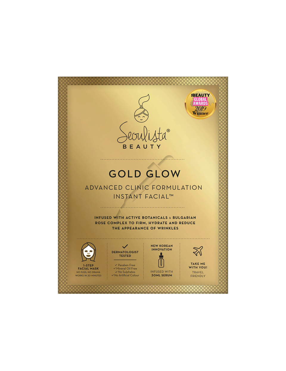 Seoulista Beauty – Gold Glow Advanced Instant Facial